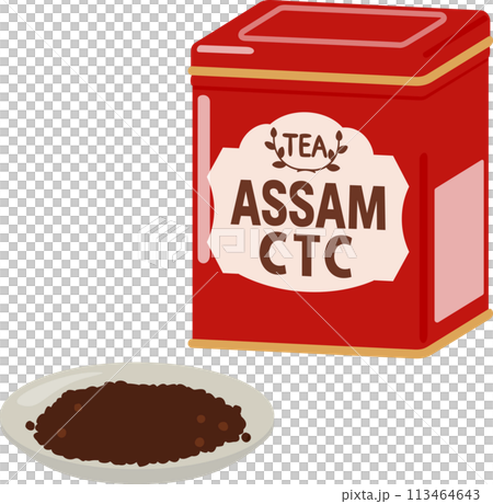 CTC製法のアッサムティーの茶葉 CTC製法のアッサムティーの茶葉 113464643