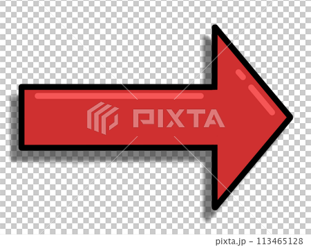 Red arrow (with lines, reflections and shadows) Red arrow (with lines, reflections and shadows) 113465128