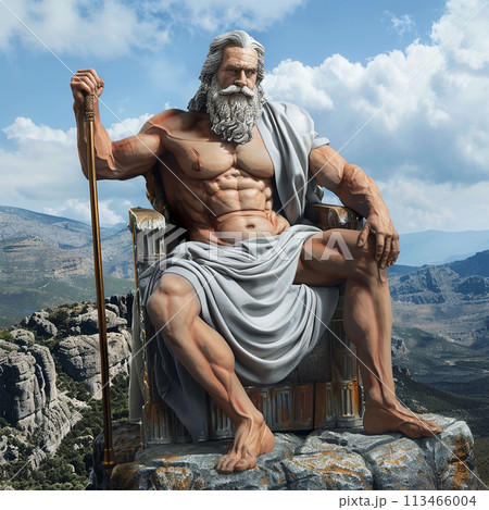ゼウスのイメージ image of Zeus No1-2のイラスト素材 [113466004] - PIXTA