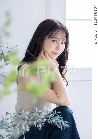 ビューティー　女性のポートレート 113466107