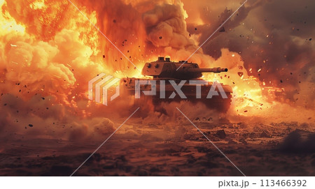 Tank Engulfed in Flames Tank Engulfed in Flames 113466392