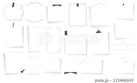 余白の多いシンプルなメモ書きフレーム 余白の多いシンプルなメモ書きフレーム 113466843