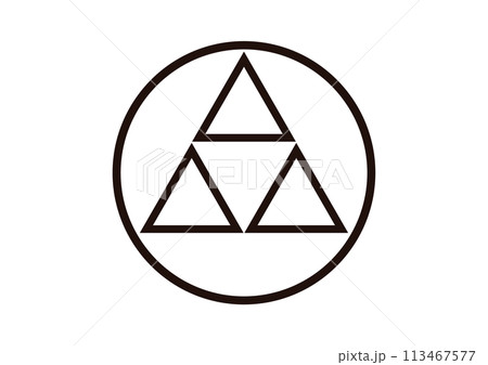 糸輪に陰三つ鱗 113467577