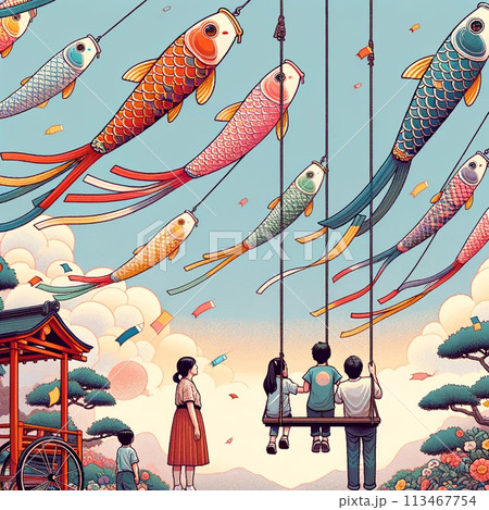 ”こいのぼり”のイメージ画像 113467754