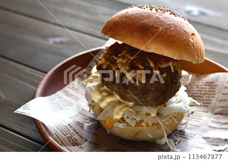チーズバーガー 113467877