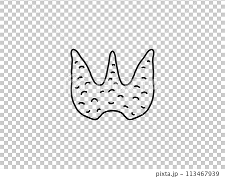 甲状腺・線画 113467939