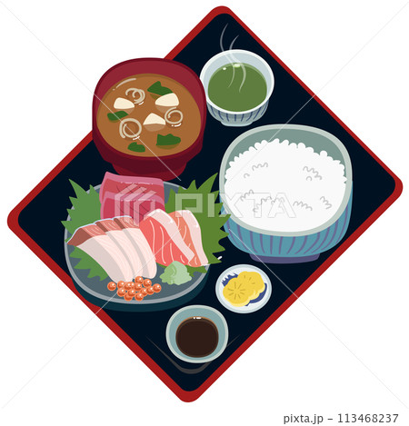 刺身定食セット 113468237