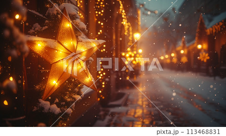 クリスマスの街 　AI生成画像 113468831