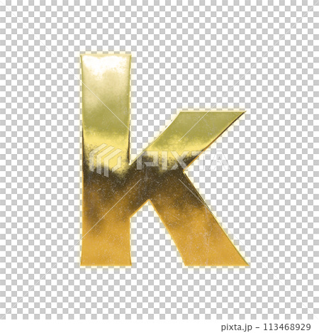 金色小寫字母“k” 金色小寫字母“k” 113468929