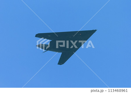 飛行するアメリカ空軍F-117ナイトホーク 113468961
