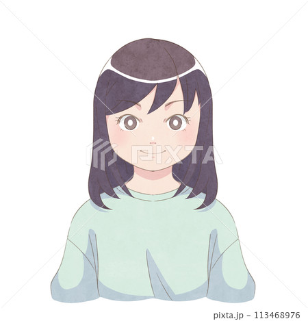 微笑む女の子 微笑む女の子 113468976