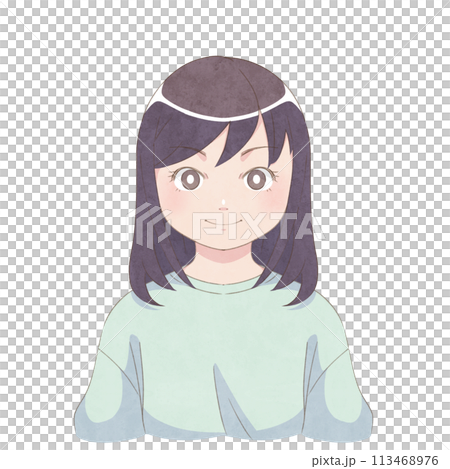 微笑む女の子 微笑む女の子 113468976