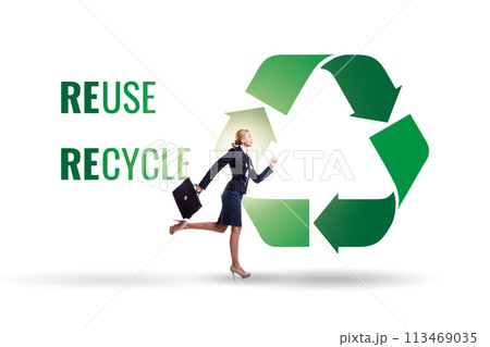 Recycling logo with ecology concept Recycling logo with ecology concept 113469035