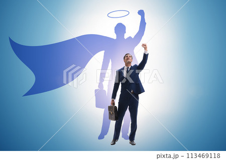 Businessman in the alter ego concept Businessman in the alter ego concept 113469118