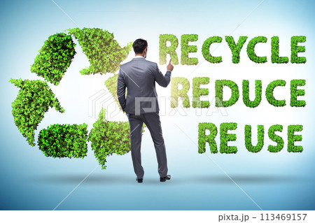 Recycling logo with ecology concept 113469157