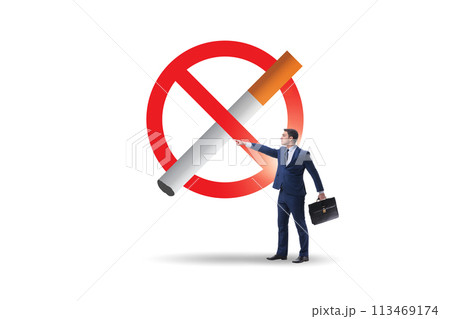 Anti smoking concept with antismoking logo 113469174