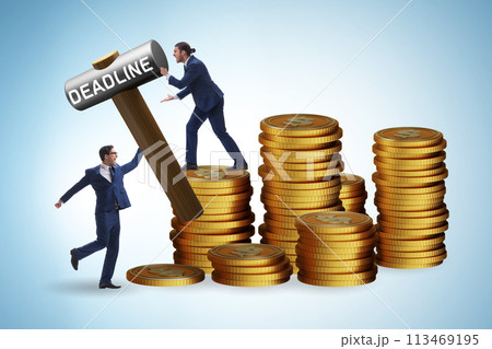 Business people in deadline concept Business people in deadline concept 113469195