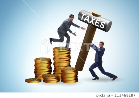 Business people in tax concept Business people in tax concept 113469197