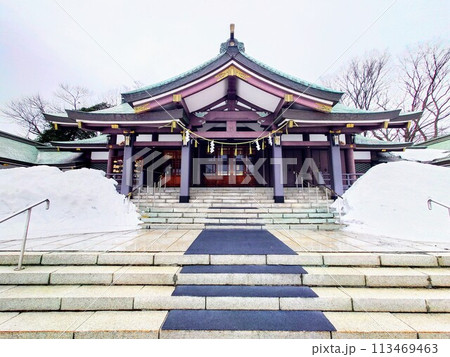 北海道 札幌護國神社の本殿アップ 北海道 札幌護國神社の本殿アップ 113469463
