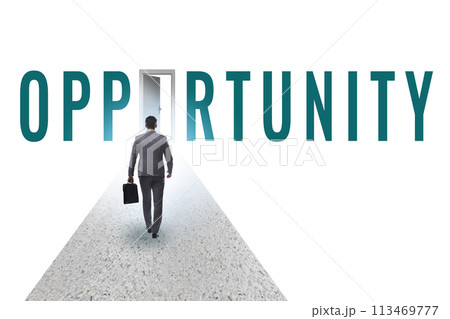 Opportunity concept with road leading to exit Opportunity concept with road leading to exit 113469777