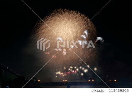 花火大会 夏の風物詩(ぎふ長良川花火大会 岐阜県) 花火大会 夏の風物詩(ぎふ長良川花火大会 岐阜県) 113469806
