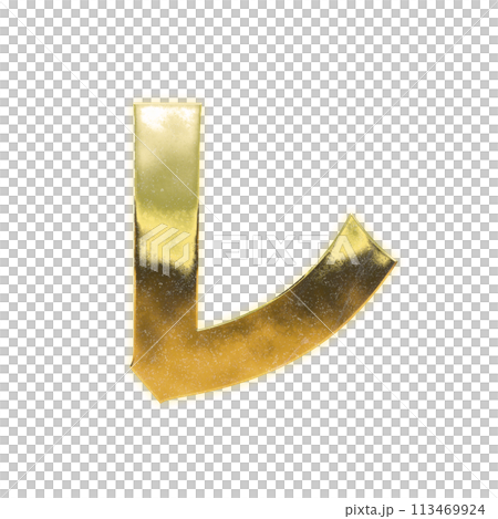 Golden Katakana "Re" 113469924