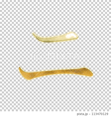 黄金のセリフ体のカタカナ「ニ」 113470129