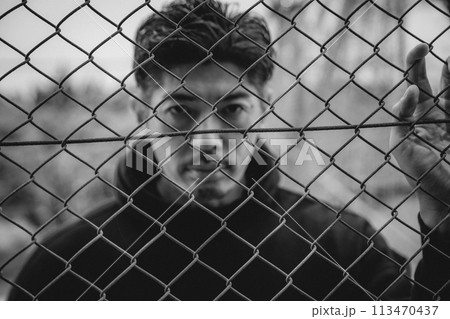 金網　男性　ファッション 113470437