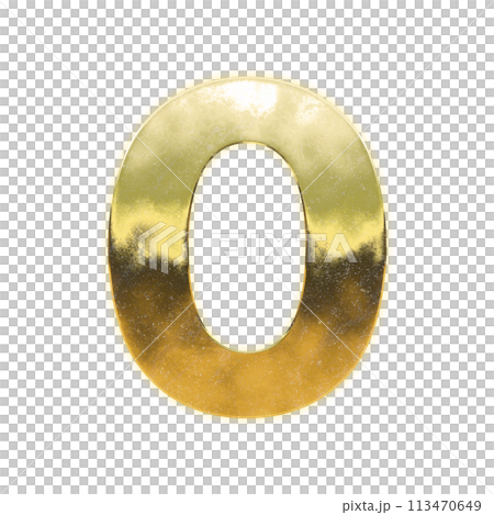 黄金の数字「0」 113470649