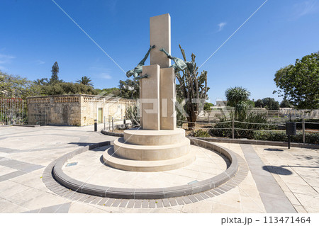 the ANZAC monument at the St. James Bastion in Valletta, Malta 113471464