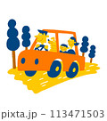 家族でドライブ 家族でドライブ 113471503