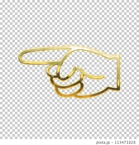 Golden left finger Golden left finger 113471828