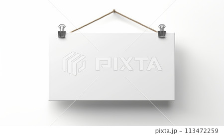 Empty Advertisement white board for banner 113472259