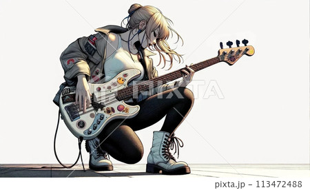 女性ベーシスト 113472488
