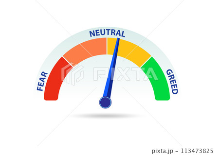 Fear and greed investor behaviour concept 113473825