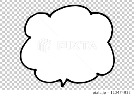 Cute handwritten speech bubbles Cute handwritten speech bubbles 113474932