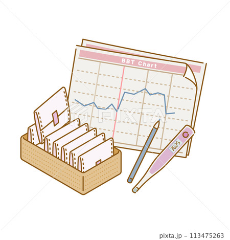 女性の健康：生理用品（ナプキン・基礎体温表・婦人体温計） 113475263