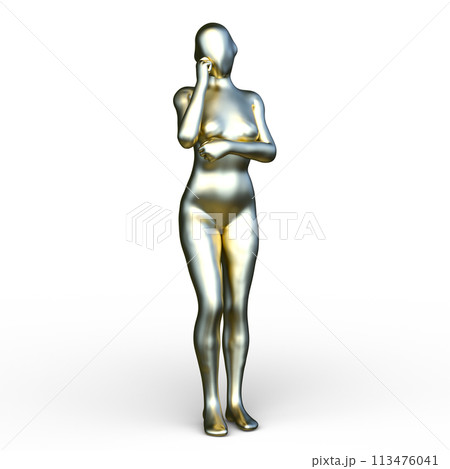 ポーズをとる女性 ポーズをとる女性 113476041