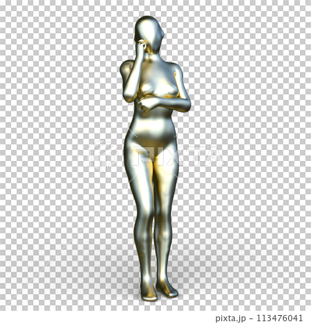 ポーズをとる女性 ポーズをとる女性 113476041