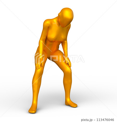 ポーズをとる女性 113476046