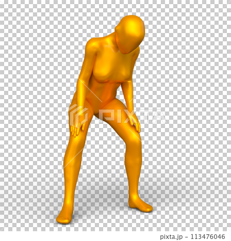 ポーズをとる女性 113476046