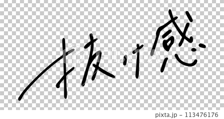 抜け感 手書き文字 抜け感 手書き文字 113476176