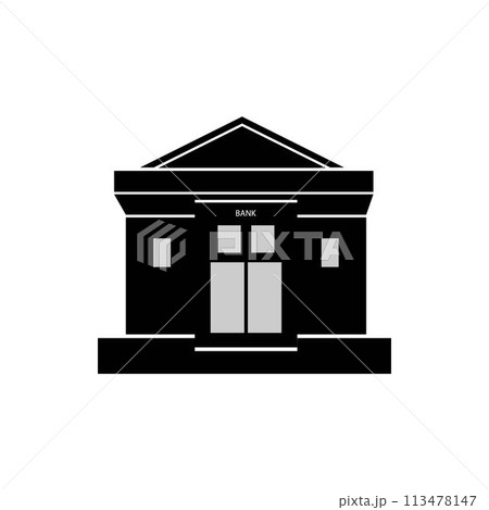 bank building logo bank building logo 113478147