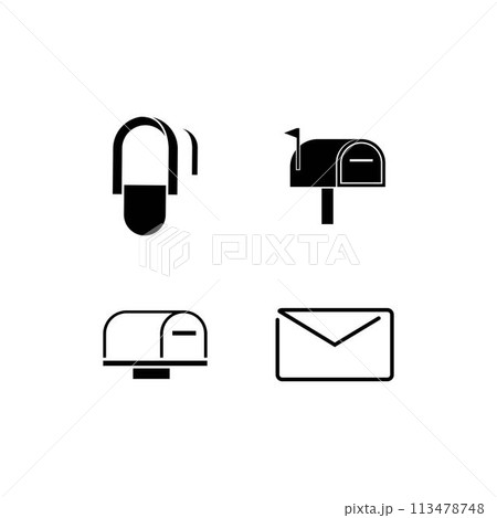 letter box logo letter box logo 113478748