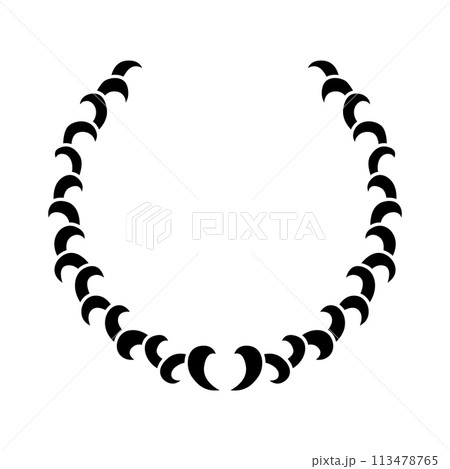 Vintage laurel wreath. Black silhouette circular sign depicting award achievement heraldry, nobility, emblem. Laurel wreath award, winning, prize or victory Vintage laurel wreath. Black silhouette circular sign depicting award achievement heraldry, nobility, emblem. Laurel wreath award, winning, prize or victory 113478765