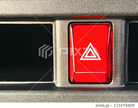 車のハザードスイッチ 車のハザードスイッチ 113478808