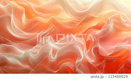 Abstract waves peach color background 113480029