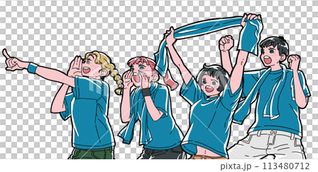 喜歡觀看體育比賽的男人和女人 喜歡觀看體育比賽的男人和女人 113480712