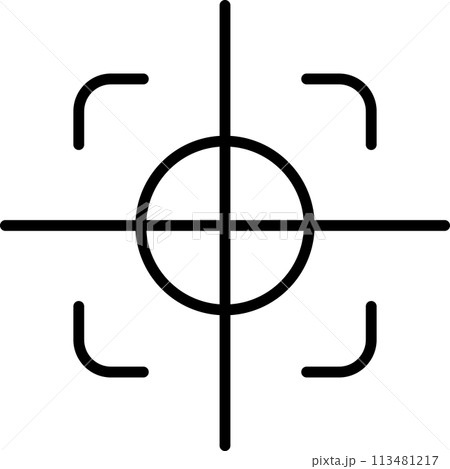 照準を表すアイコン 113481217