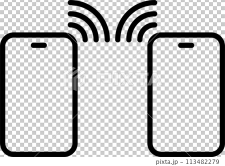 Smartphone icon representing information exchange Smartphone icon representing information exchange 113482279